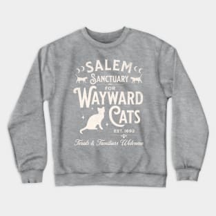 Salem Sanctuary for Wayward Cats Dark Crewneck Sweatshirt